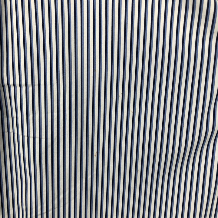 Ralph Lauren Classic Fit Multi-Stripe Long Sleeve Button-Down Striped Shirt, Men's Size L cotton white type Vintage Second Hand