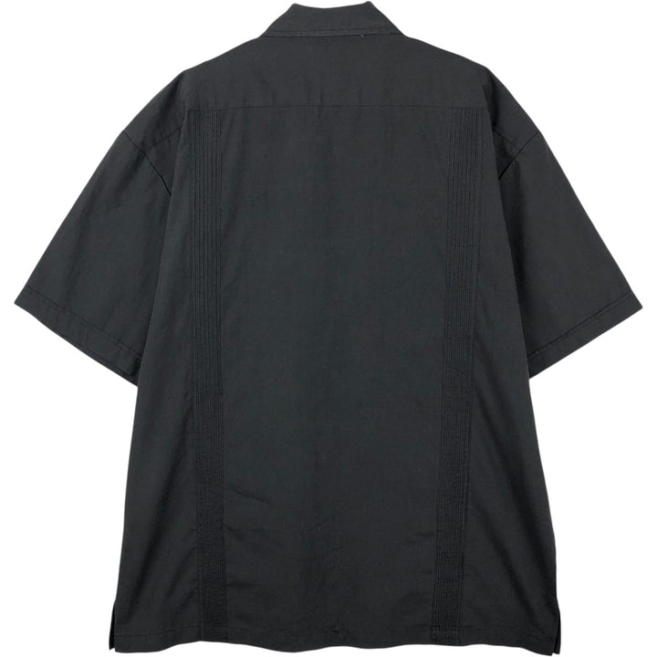 SuxxesS Short-Sleeve Mexican Shirt, Cuban Shirt, Boxy Shirt, Men's Size XL (approx.) polyester black type Vintage Second Hand