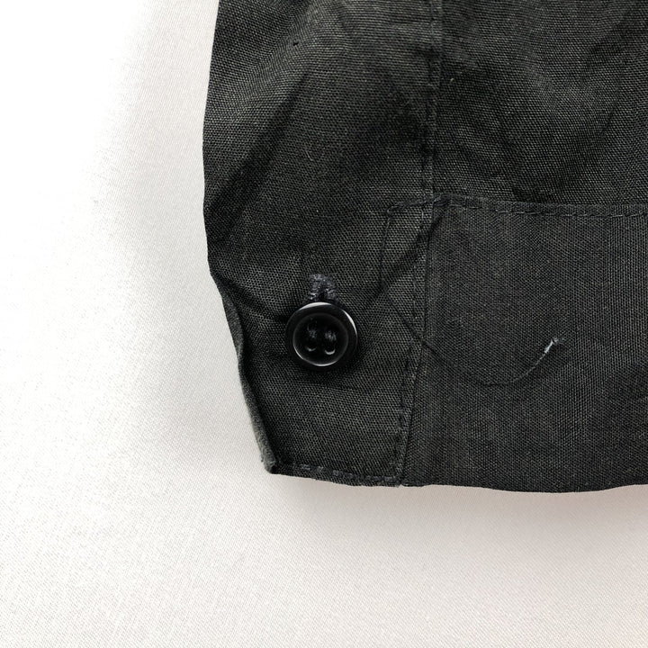 80s-90'S Supreme Short-Sleeve Open-Collar Mexican Shirt/Cuban Shirt/Box Shirt, Men's XXL Equivalent, Vintage polyester black type Vintage Second Hand