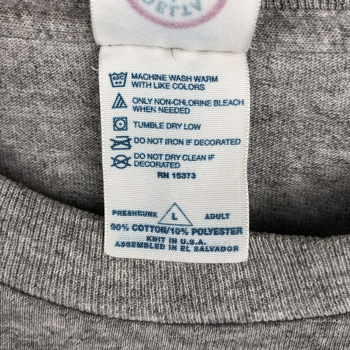 2000'S Delta Harvard College Long-Sleeve T-Shirt (Men's Size L) cotton gray type Vintage Second Hand