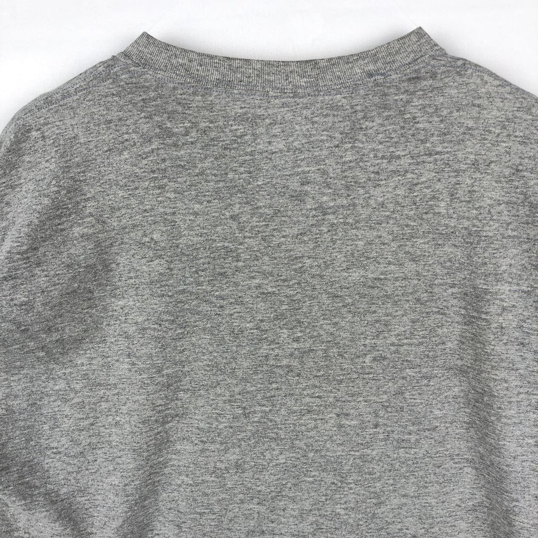 2000'S Delta Harvard College Long-Sleeve T-Shirt (Men's Size L) cotton gray type Vintage Second Hand