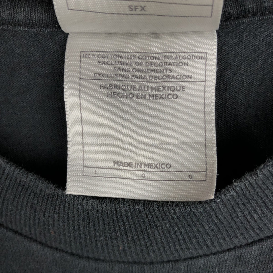 00'S Nike NIKE Long T-shirt Long T Men's L size cotton black type Vintage Second Hand