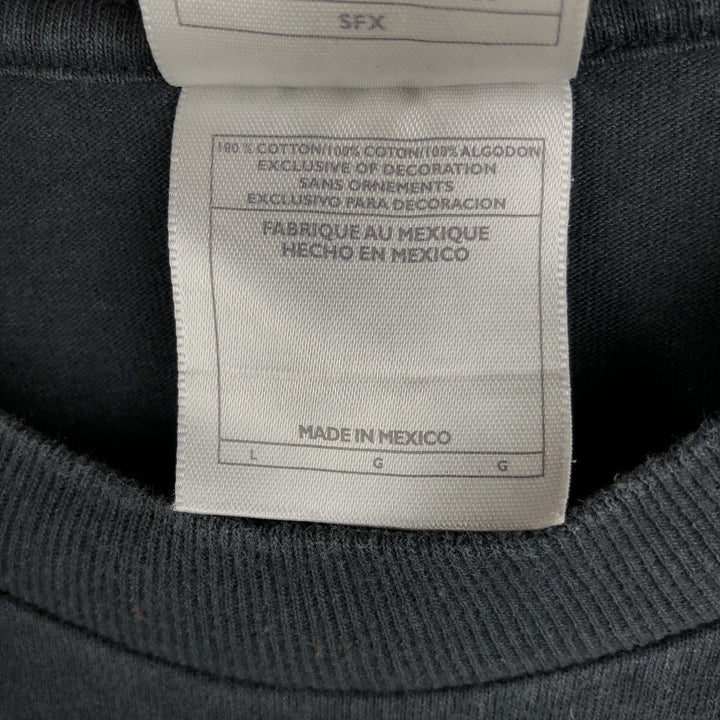 00'S Nike NIKE Long T-shirt Long T Men's L size cotton black type Vintage Second Hand