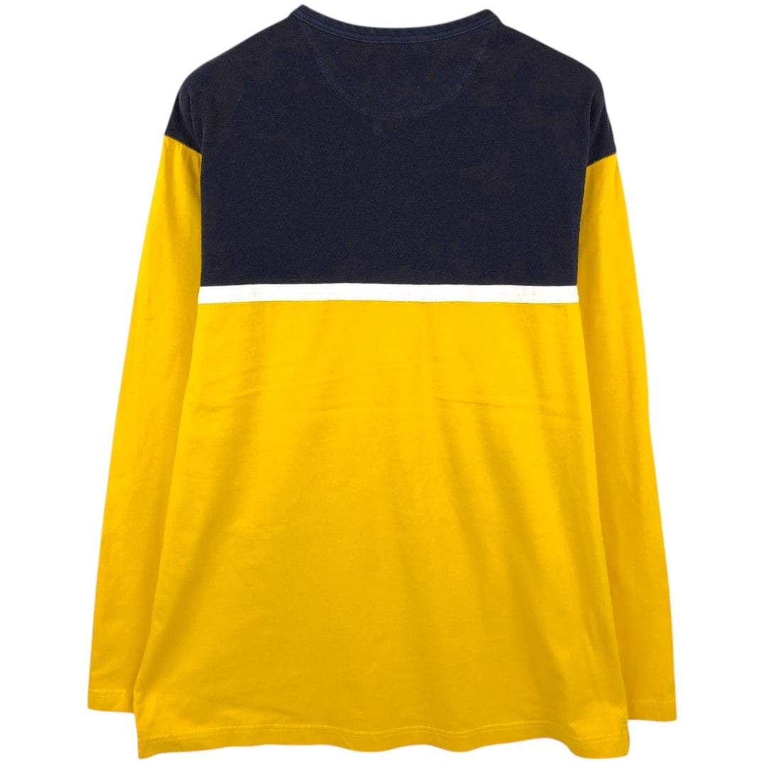 Ralph Lauren CHAPS Long-Sleeve T-Shirt (Men's Size L) cotton yellow type Vintage Second Hand