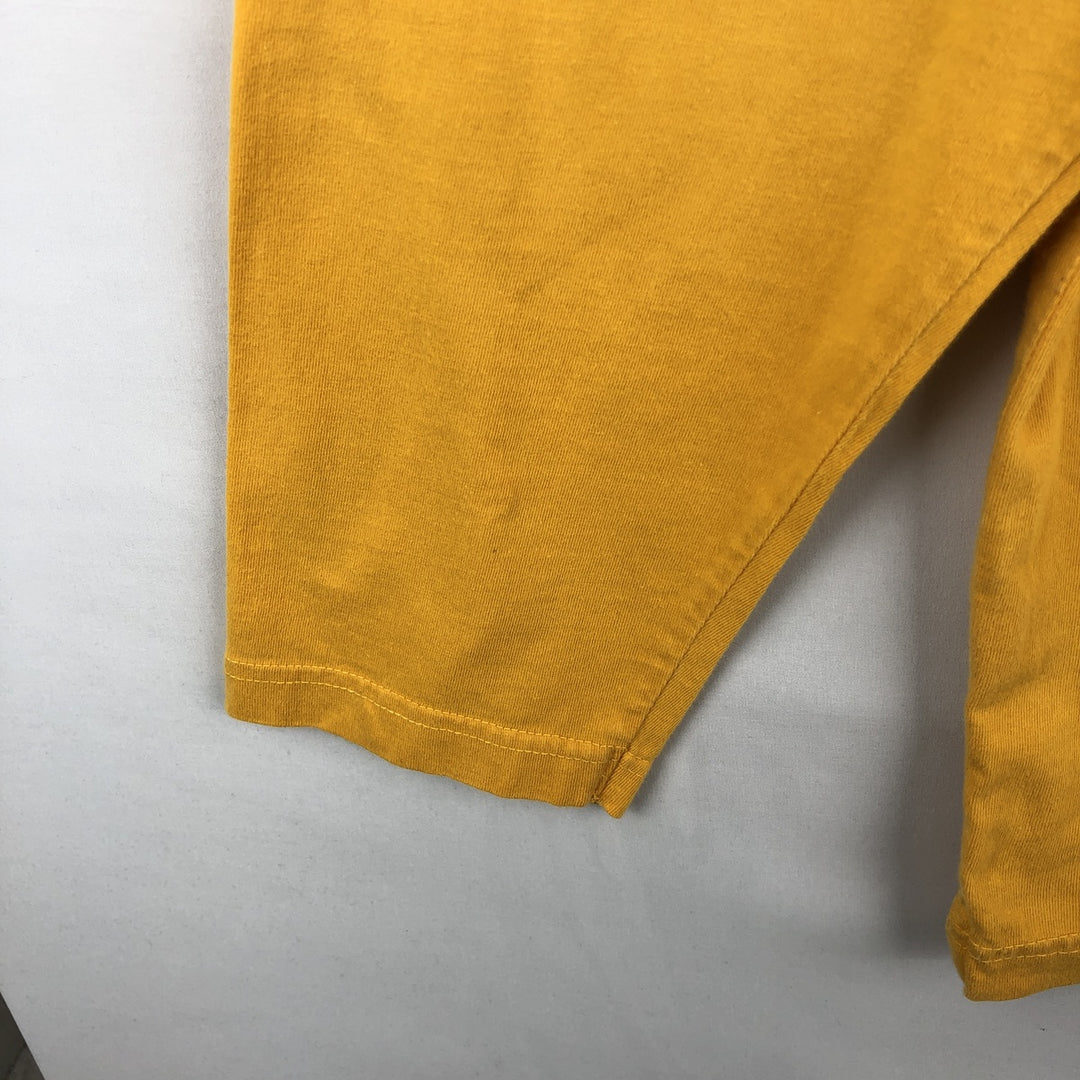 Ralph Lauren CHAPS Long-Sleeve T-Shirt (Men's Size L) cotton yellow type Vintage Second Hand