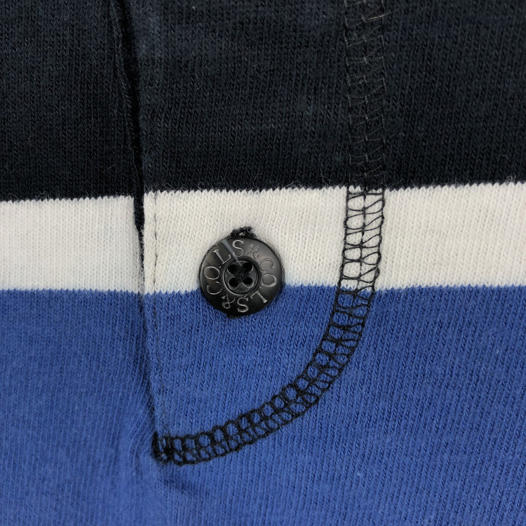 90'S Levi's Henley Neck Long-Sleeve T-Shirt, Made in USA, Men's Size L (Equivalent), Vintage cotton black type Vintage Second Hand