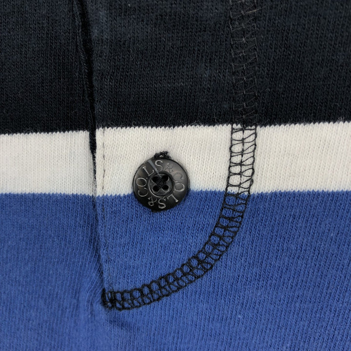 90'S Levi's Henley Neck Long-Sleeve T-Shirt, Made in USA, Men's Size L (Equivalent), Vintage cotton black type Vintage Second Hand