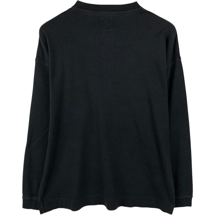90'S GAP Old Gap Henley Neck Long Sleeve T-Shirt, Men's Size M (Equivalent) Vintage cotton black type Vintage Second Hand