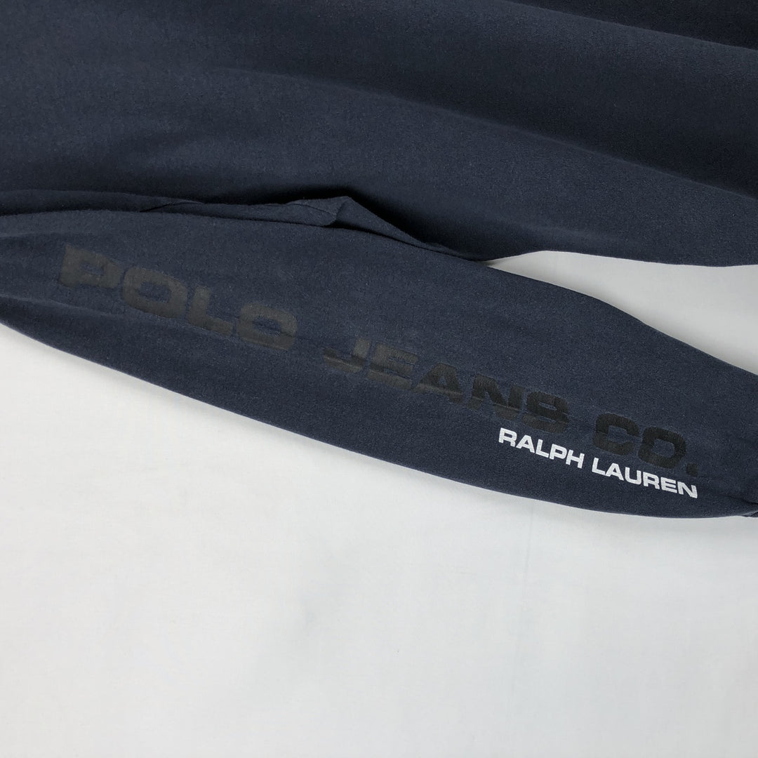 2000'S Ralph Lauren Polo Jeans Company long-sleeved T-shirt, men's size L cotton navy blue type Vintage Second Hand