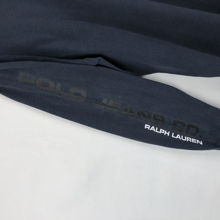 2000'S Ralph Lauren Polo Jeans Company long-sleeved T-shirt, men's size L cotton navy blue type Vintage Second Hand
