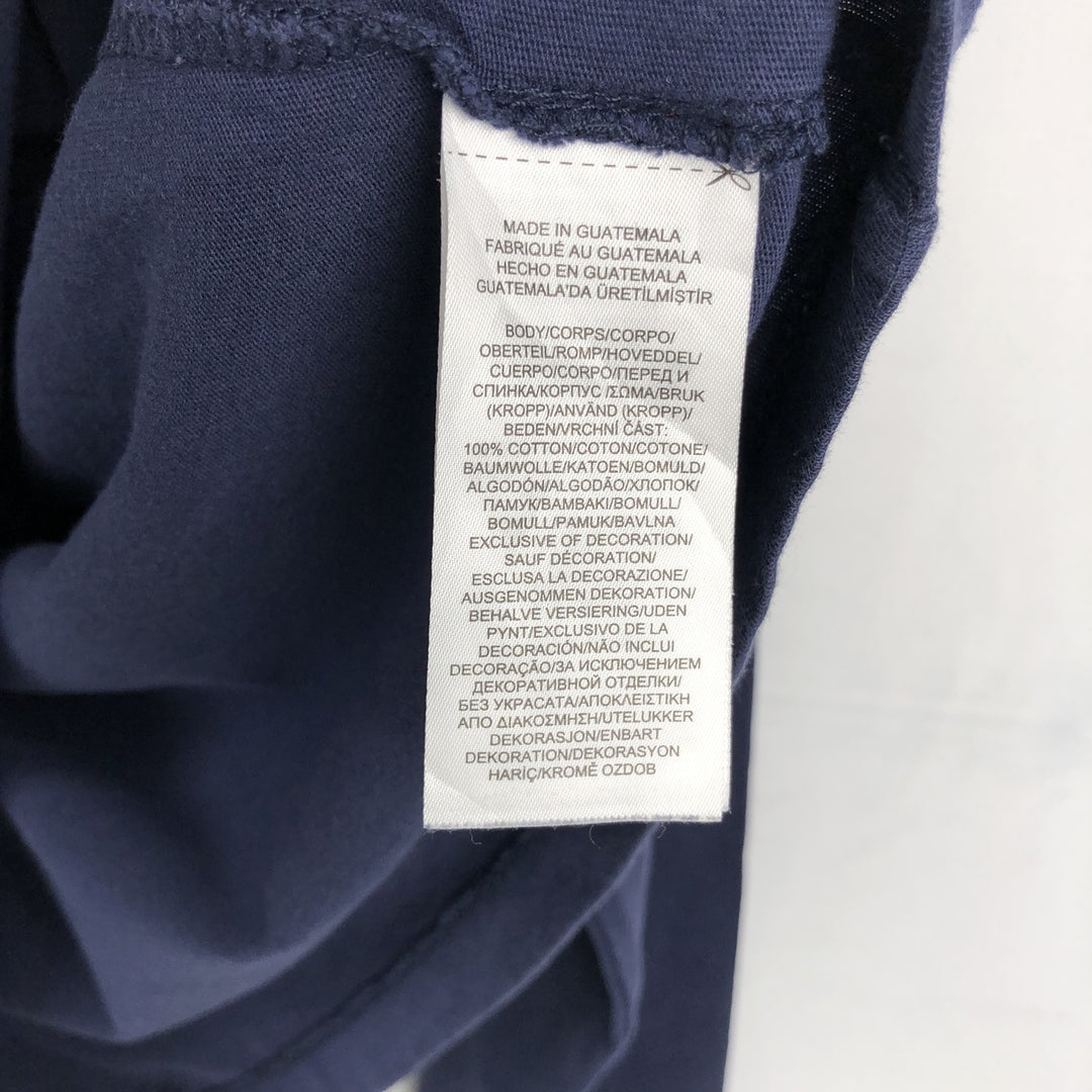 Ralph Lauren POLO RALPH LAUREN Olympic USA Team Polo Bear Long-Sleeve T-Shirt (Men's Size M) cotton navy blue type Vintage Second Hand