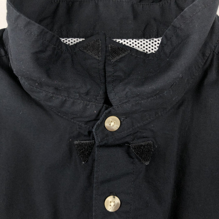 Columbia PFG OMNI-SHADE Omni-Shade Short-Sleeve Fishing Shirt with Concealed Button-Down, Men's Size XL (approx.) cotton black type Vintage Second Hand