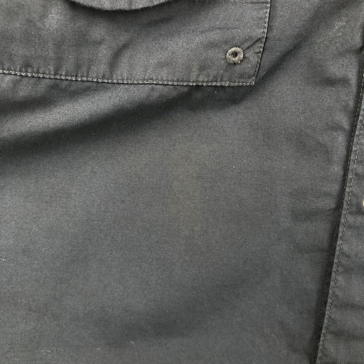 Columbia PFG OMNI-SHADE Omni-Shade Short-Sleeve Fishing Shirt with Concealed Button-Down, Men's Size XL (approx.) cotton black type Vintage Second Hand