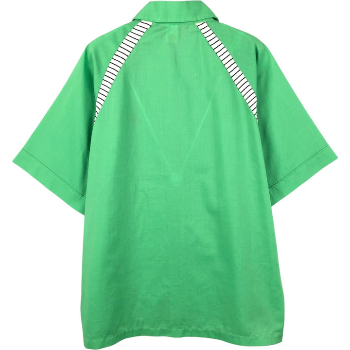 ~1970'S Dunbrooke Pla-Shirt Bowling Shirt Box Shirt Made in USA Men's Size L Vintage polyester green type Vintage Second Hand