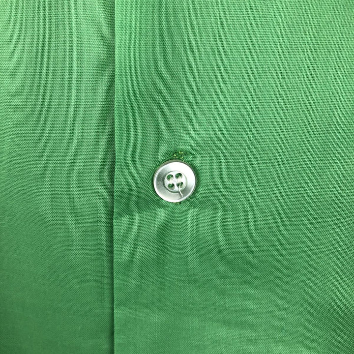 ~1970'S Dunbrooke Pla-Shirt Bowling Shirt Box Shirt Made in USA Men's Size L Vintage polyester green type Vintage Second Hand