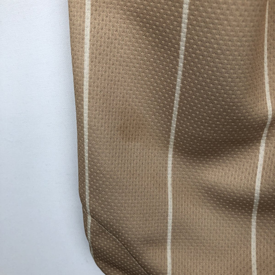 FUBU Stripe Pattern Game Shirt Baseball Shirt Men's Size L polyester Beige type Vintage Second Hand