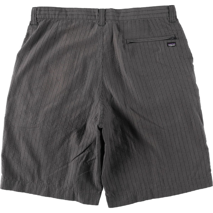2000'S Patagonia Organic Cotton Thrift Shorts 57627S0 Stripe Pattern Shorts Half Pants Men's W34 equivalent polyester gray type Vintage Second Hand