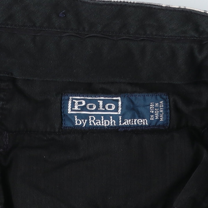 Ralph Lauren POLO by Ralph Lauren Check Pattern Cotton Shorts, Men's Size W37 cotton ivory Vintage Second Hand