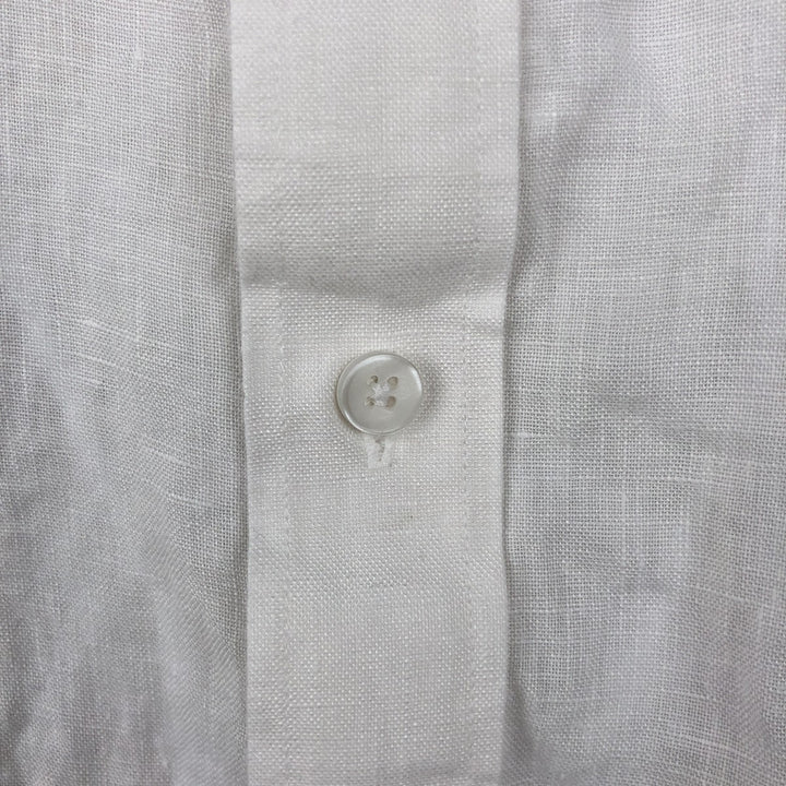 ANABRISA Short-Sleeve Mexican Shirt, Cuban Shirt, Boxy Shirt, Men's Size M (approx.) linen white type Vintage Second Hand