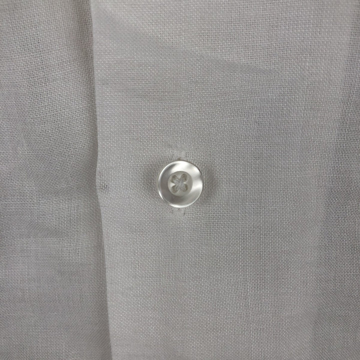 PHITA Successo Uomo Short-Sleeve Open Collar Mexican Shirt Cuban Shirt Box Shirt Men's Size L unclear white type Vintage Second Hand