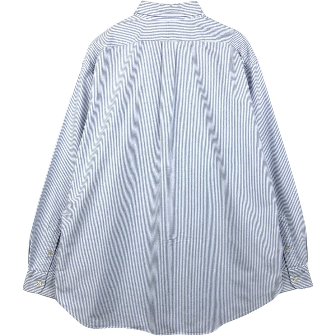 Ralph Lauren BLAKE long sleeve button-down striped shirt, men's size XL cotton white type Vintage Second Hand