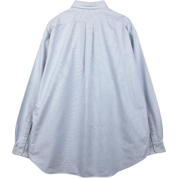 Ralph Lauren BLAKE long sleeve button-down striped shirt, men's size XL cotton white type Vintage Second Hand