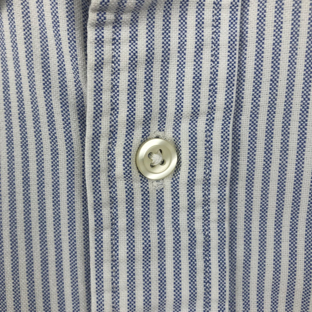 Ralph Lauren BLAKE long sleeve button-down striped shirt, men's size XL cotton white type Vintage Second Hand
