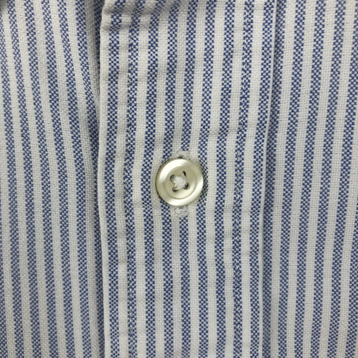 Ralph Lauren BLAKE long sleeve button-down striped shirt, men's size XL cotton white type Vintage Second Hand