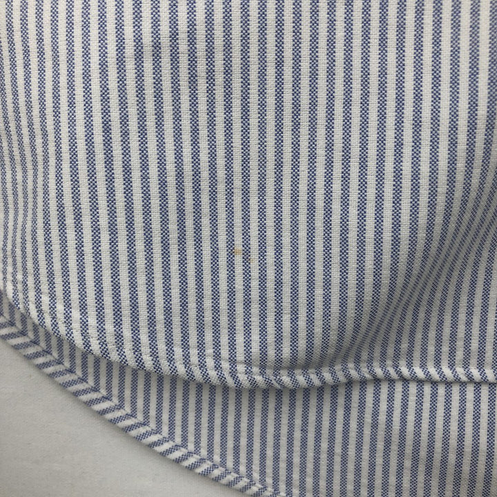 Ralph Lauren BLAKE long sleeve button-down striped shirt, men's size XL cotton white type Vintage Second Hand