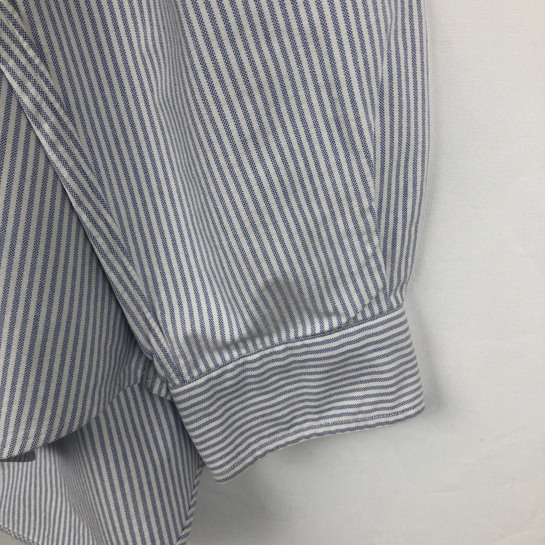 Ralph Lauren BLAKE long sleeve button-down striped shirt, men's size XL cotton white type Vintage Second Hand