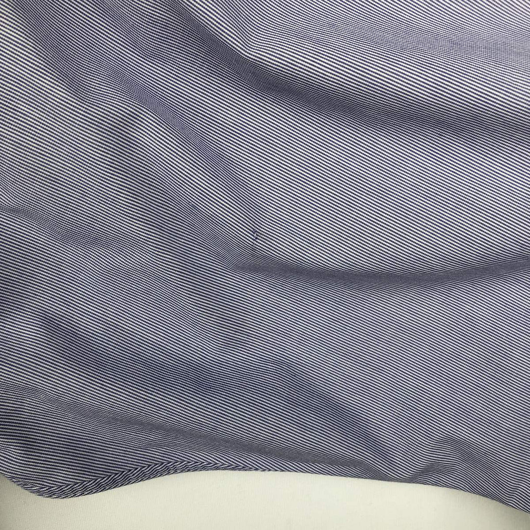 Ralph Lauren YARMOUTH Long Sleeve Button-Down Striped Shirt, Men's XL cotton Purple type blue-purple Vintage Second Hand