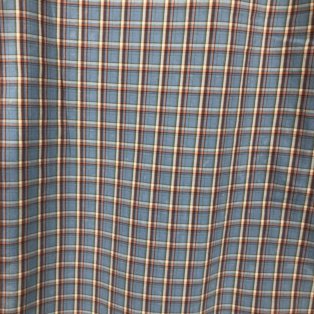 Ralph Lauren Classic Fit Long Sleeve Button Down Check Shirt Men's M cotton gray type Vintage Second Hand