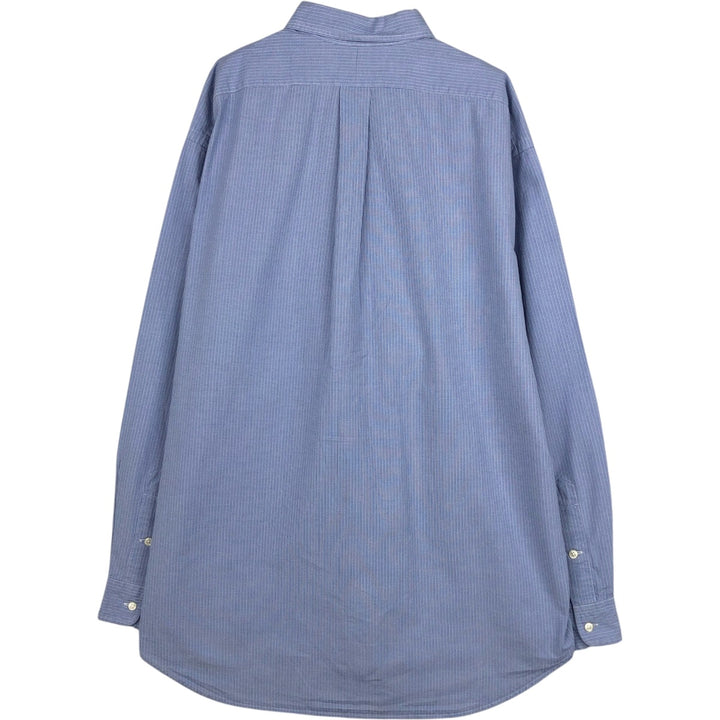 Ralph Lauren BLAKE long sleeve button down check shirt, men's XL size cotton blue type Vintage Second Hand