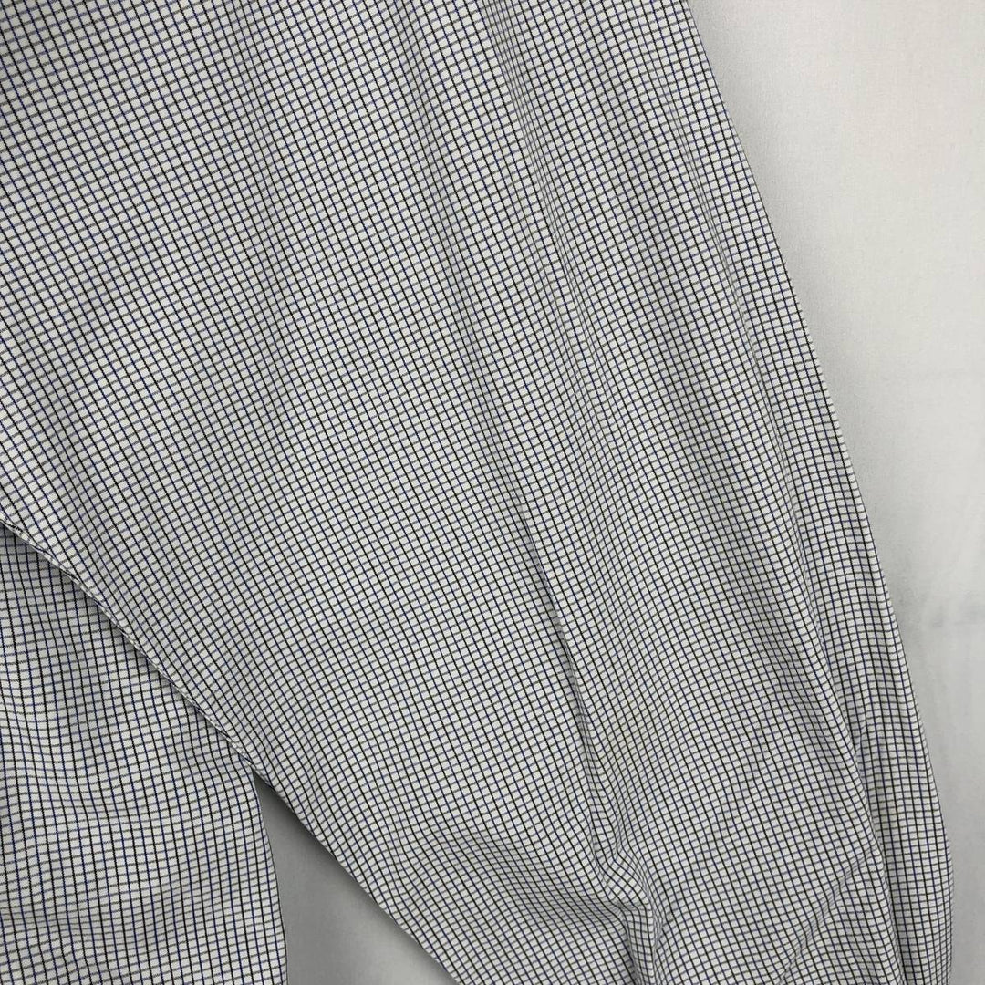 Ralph Lauren BLAKE long sleeve button down check shirt, men's size L cotton white type Vintage Second Hand
