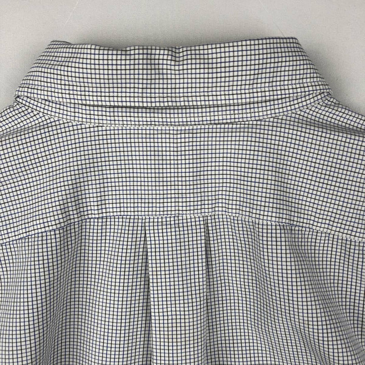 Ralph Lauren BLAKE long sleeve button down check shirt, men's size L cotton white type Vintage Second Hand