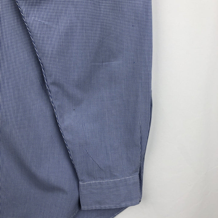 Ralph Lauren BLAKE long sleeve button down check shirt, men's size L cotton blue type Vintage Second Hand