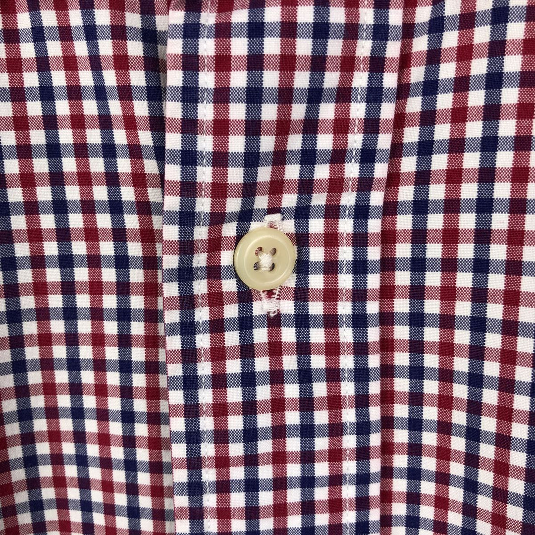 Ralph Lauren POLO by Ralph Lauren CUSTOM FIT long-sleeved button-down check shirt, men's size L cotton white type Vintage Second Hand