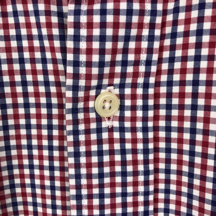 Ralph Lauren POLO by Ralph Lauren CUSTOM FIT long-sleeved button-down check shirt, men's size L cotton white type Vintage Second Hand