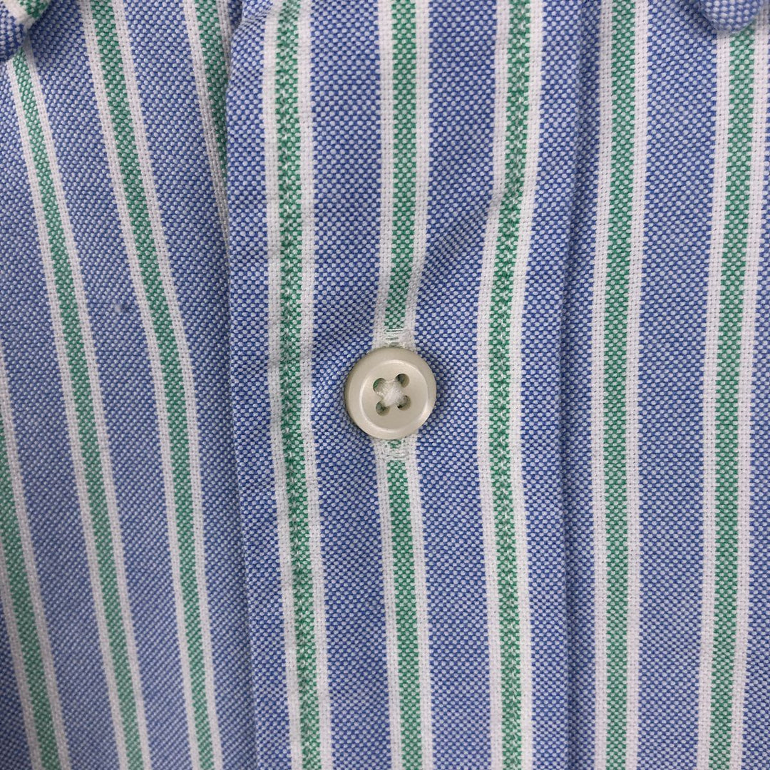 Ralph Lauren Classic Fit Long Sleeve Button Down Striped Shirt Men's XL cotton blue type Vintage Second Hand