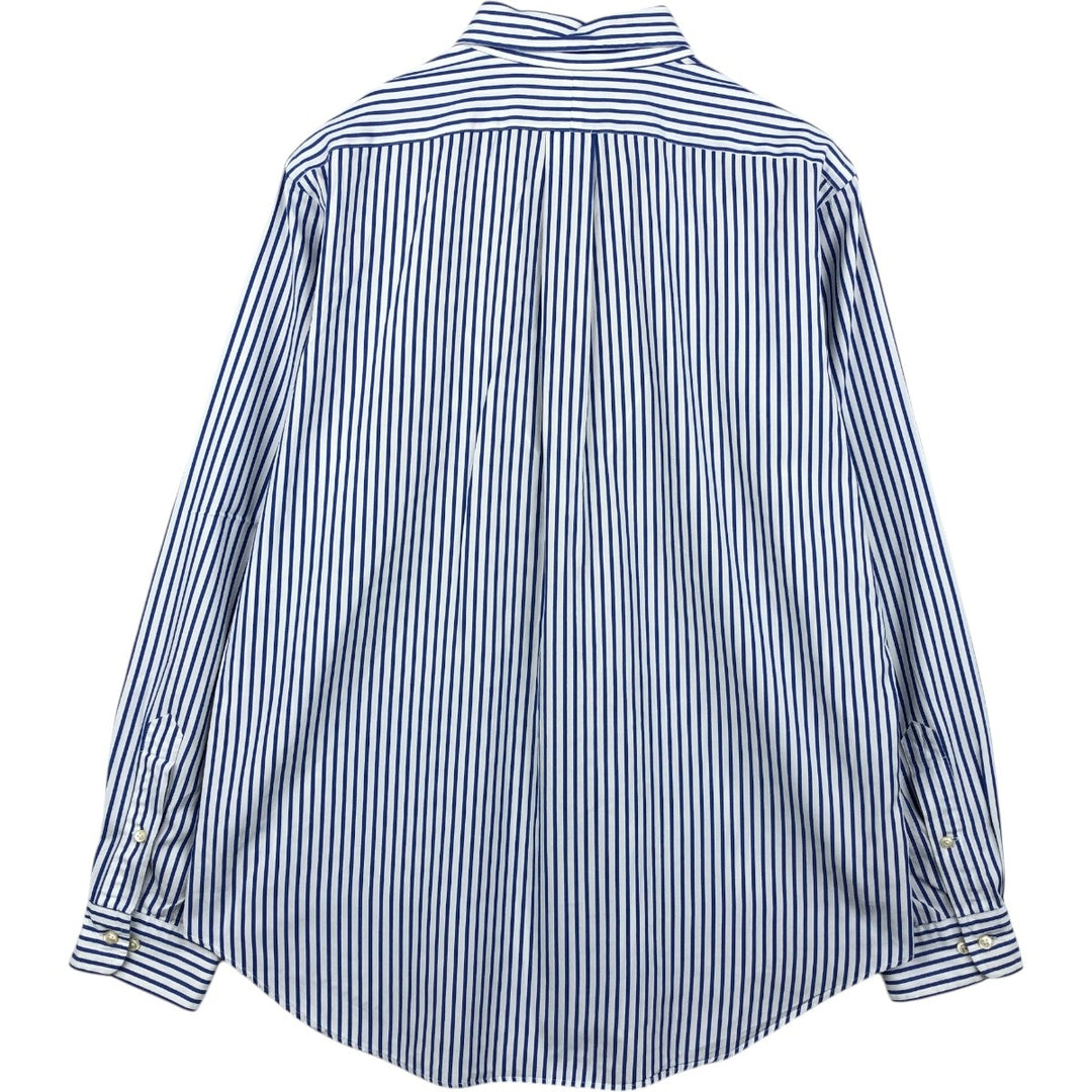 Ralph Lauren Classic Fit Long Sleeve Button Down Striped Shirt Men's Size L cotton white type Vintage Second Hand
