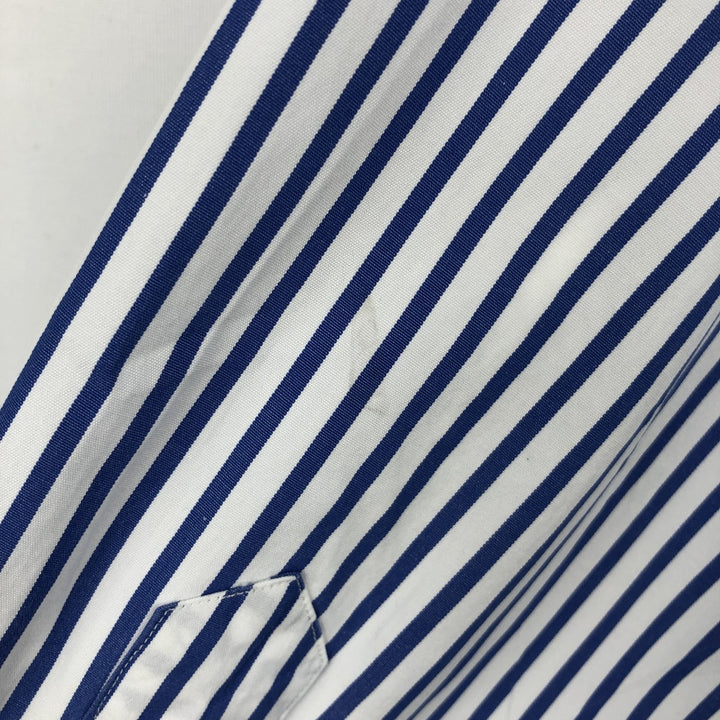 Ralph Lauren Classic Fit Long Sleeve Button Down Striped Shirt Men's Size L cotton white type Vintage Second Hand