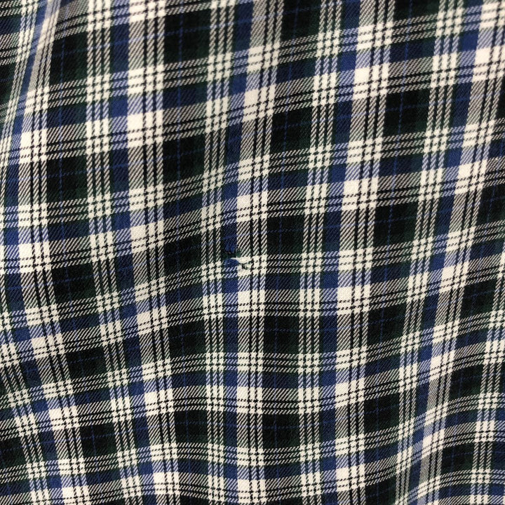 Ralph Lauren BLAKE long sleeve button down check shirt, men's size L cotton blue type Vintage Second Hand