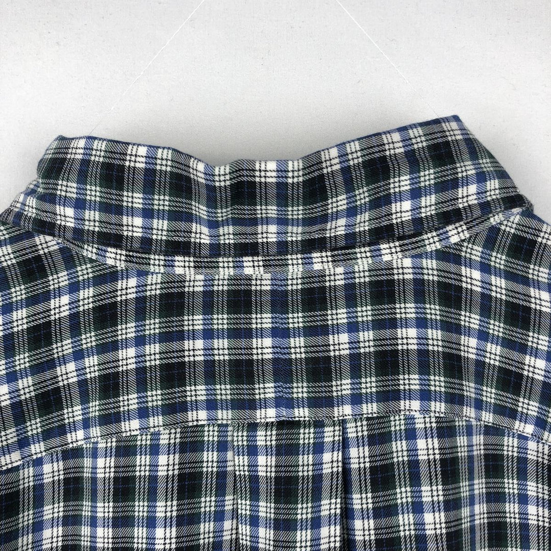 Ralph Lauren BLAKE long sleeve button down check shirt, men's size L cotton blue type Vintage Second Hand