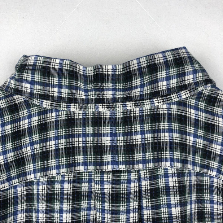 Ralph Lauren BLAKE long sleeve button down check shirt, men's size L cotton blue type Vintage Second Hand