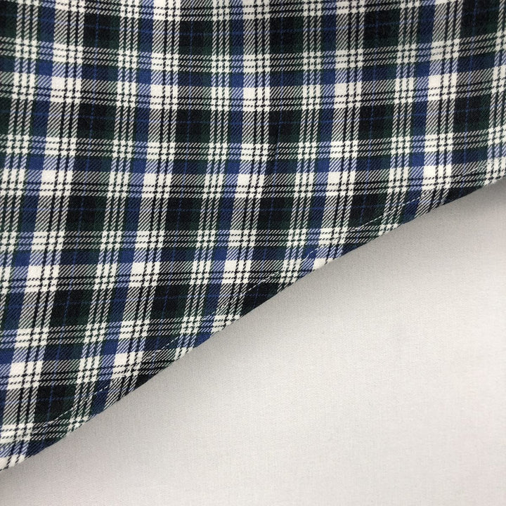 Ralph Lauren BLAKE long sleeve button down check shirt, men's size L cotton blue type Vintage Second Hand