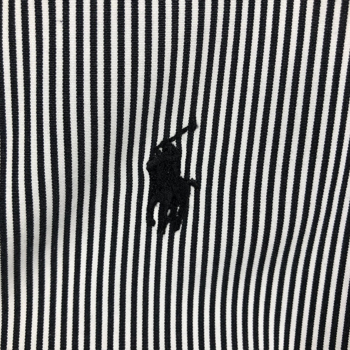 Ralph Lauren Classic Fit Long Sleeve Button Down Striped Shirt Men's XL cotton black type Vintage Second Hand
