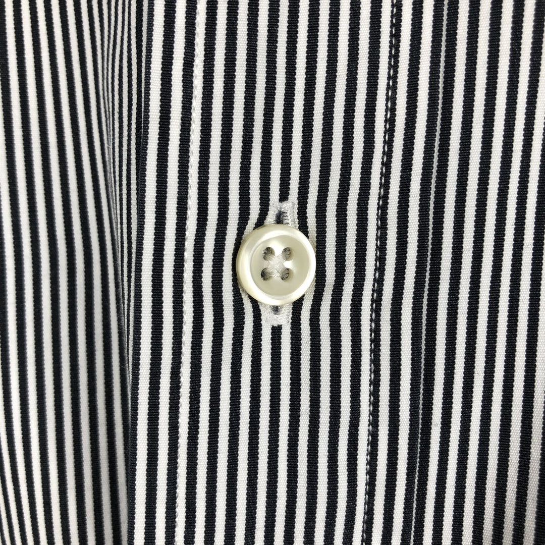 Ralph Lauren Classic Fit Long Sleeve Button Down Striped Shirt Men's XL cotton black type Vintage Second Hand