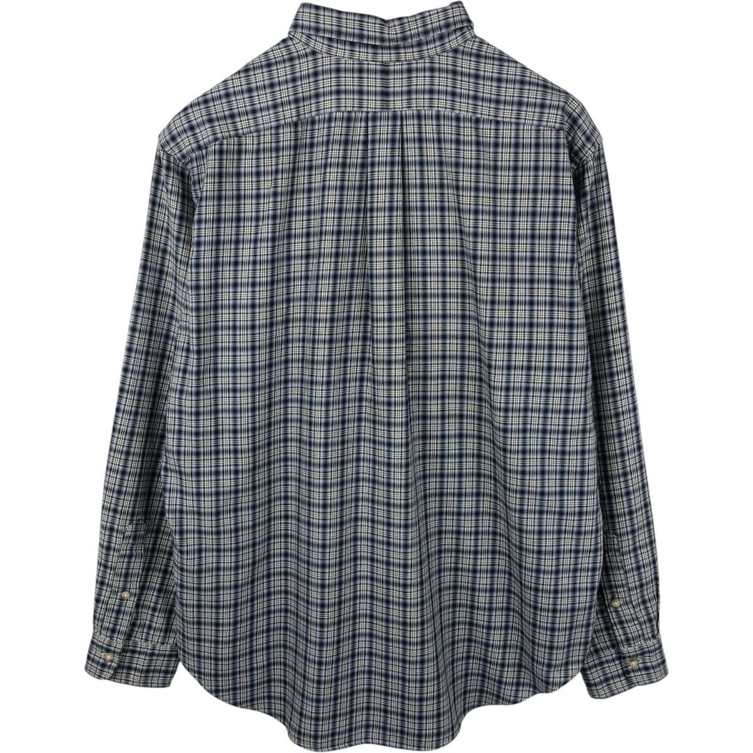 Ralph Lauren Classic Fit Long Sleeve Button Down Check Shirt Men's XL cotton black type Vintage Second Hand
