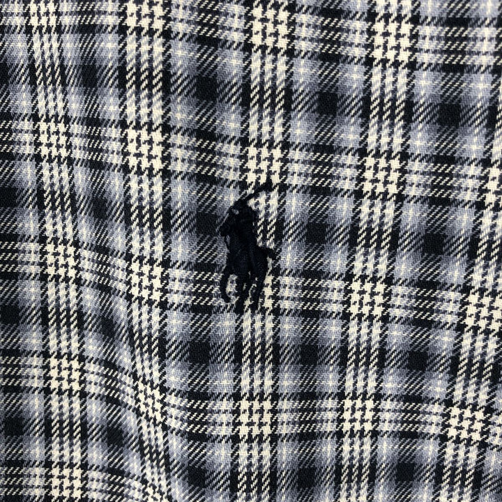 Ralph Lauren Classic Fit Long Sleeve Button Down Check Shirt Men's XL cotton black type Vintage Second Hand