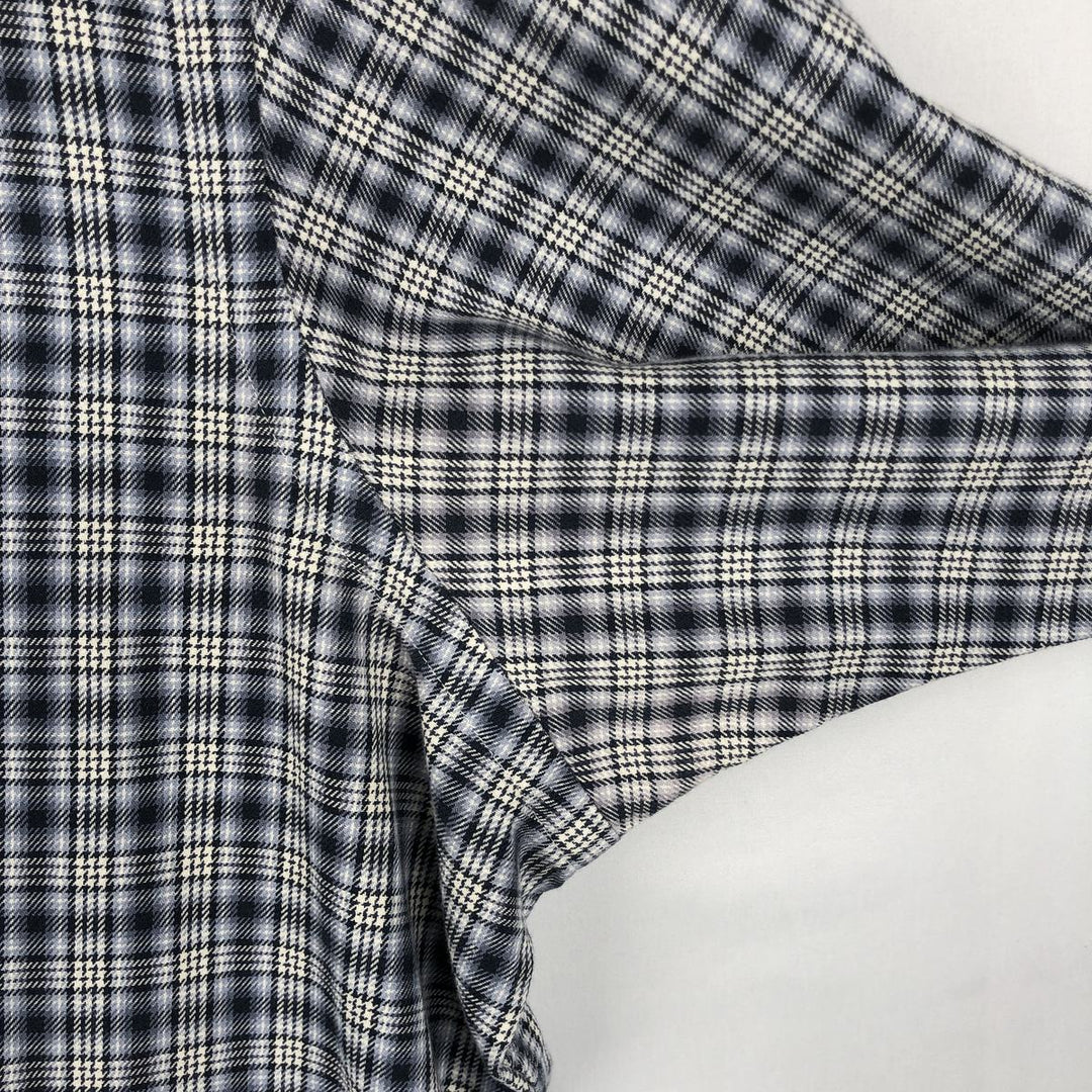 Ralph Lauren Classic Fit Long Sleeve Button Down Check Shirt Men's XL cotton black type Vintage Second Hand